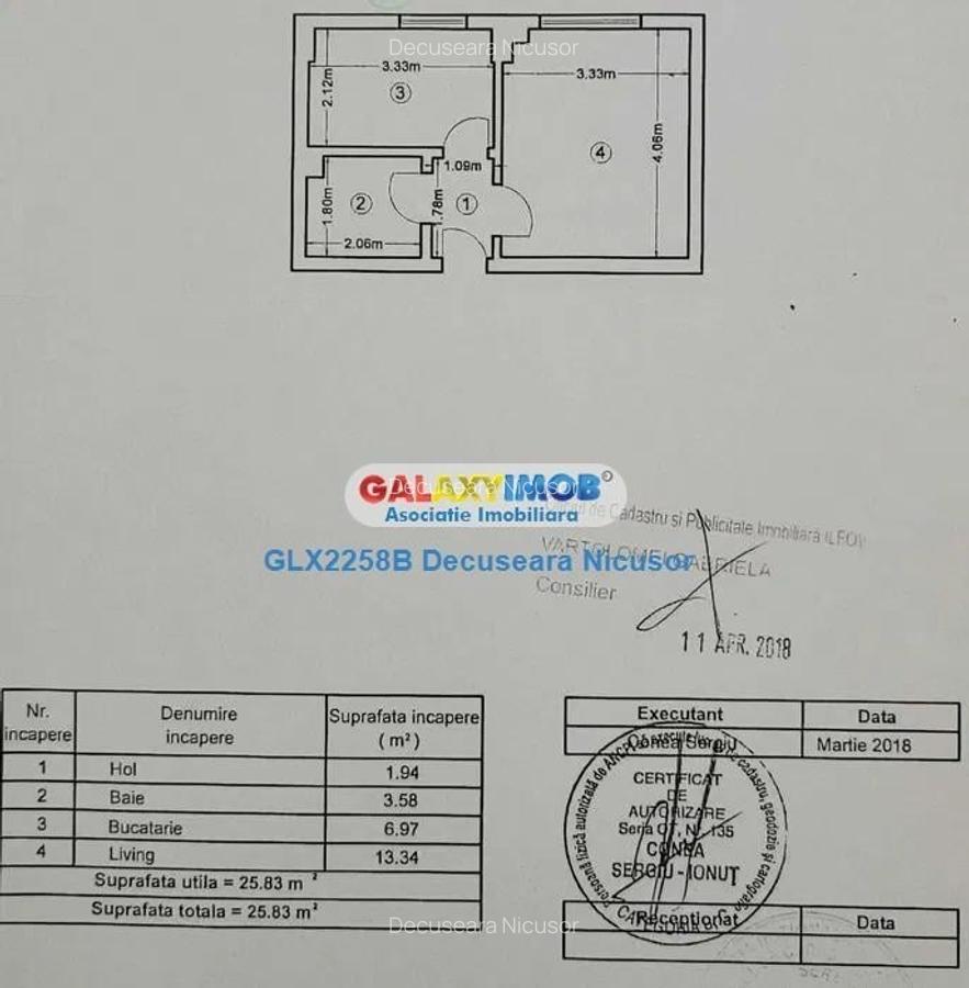 Garsoniera mobilata utilata Militari Residence 44.900 euro - 5