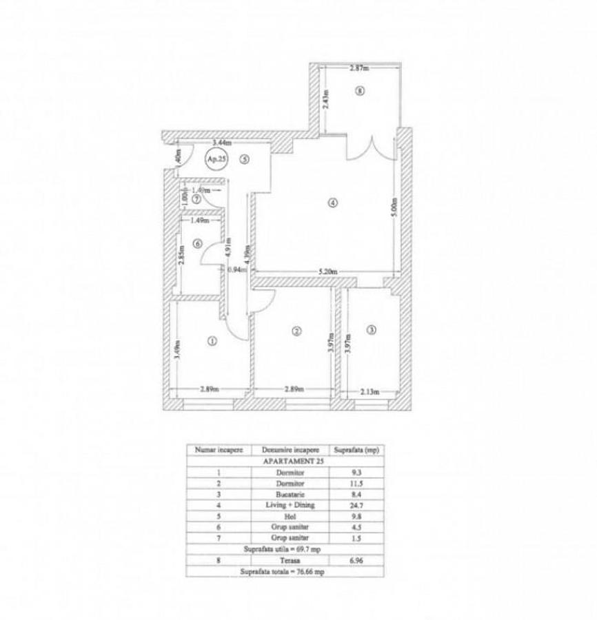 Apartament 3 camere - decomandat - zona Floreasca - 7