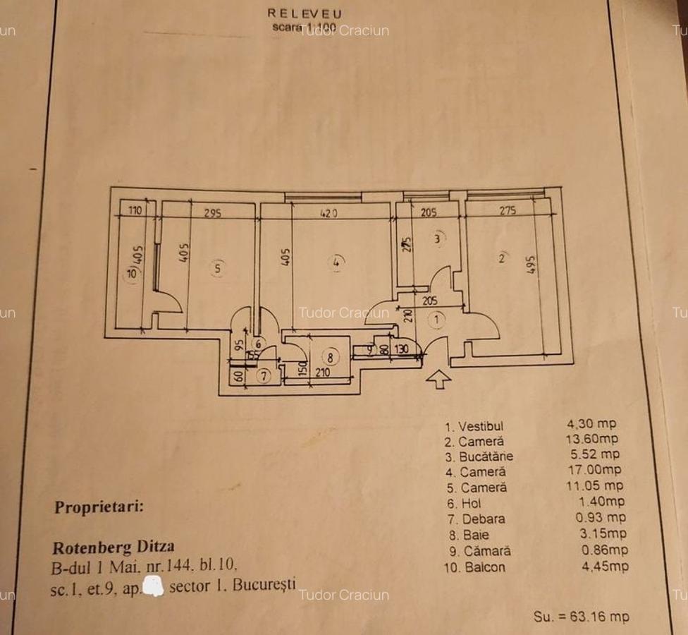 APARTAMENT SUPERB | 3 CAMERE | DOMENII COMISION 0% - 13