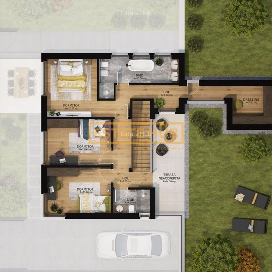Vila in ansamblu exclusivist, acces la piscină și facilități premium - 11