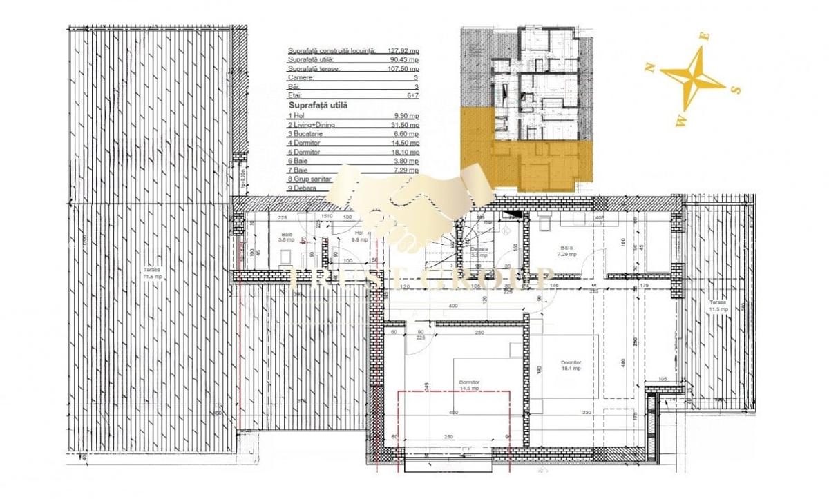 Apartament cu 3 camere decomandat în Băneasa - 3