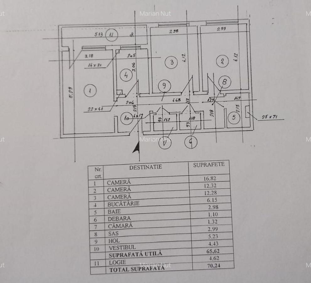 Apartament cu 3 camere decomandat în Bucur Obor - 11