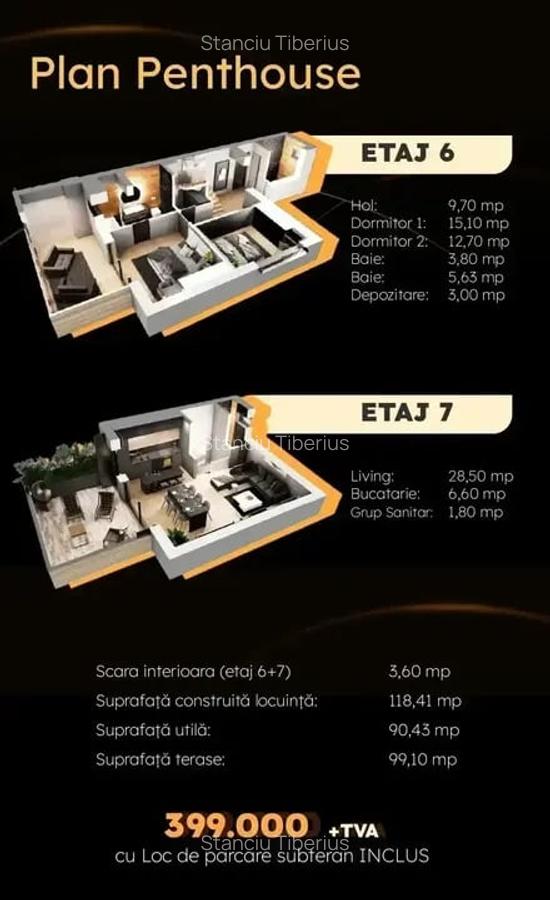 Apartament cu 3 camere decomandat în Aviației - 11