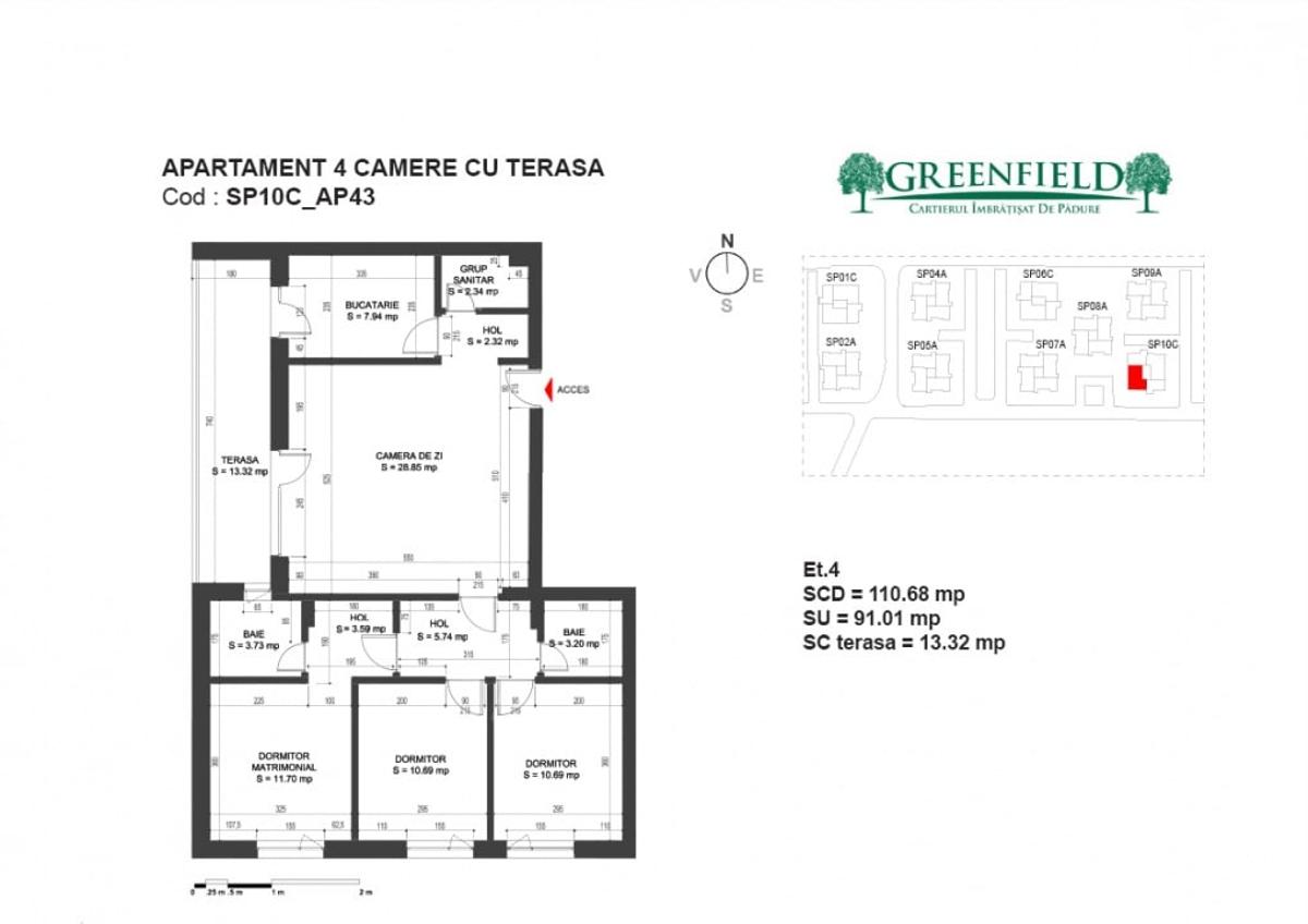 Apartament 4 camere  Greenfield Residence Salcamilor - 18