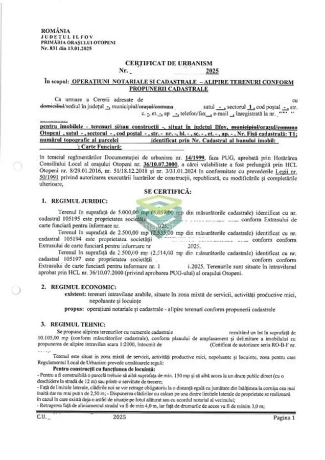 Teren pentru hala, parcare, logistica zona Aeroport Otopeni - 7