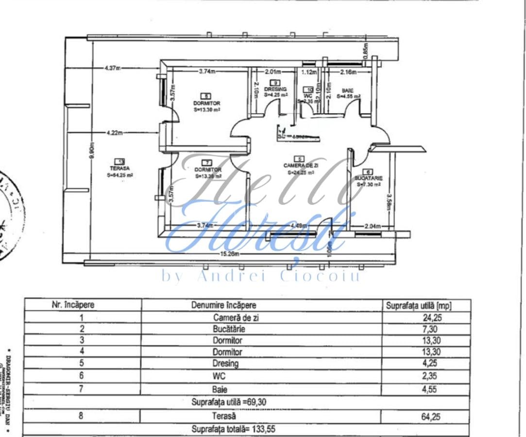 Apartament 3 camere in zona Eroilor - 1