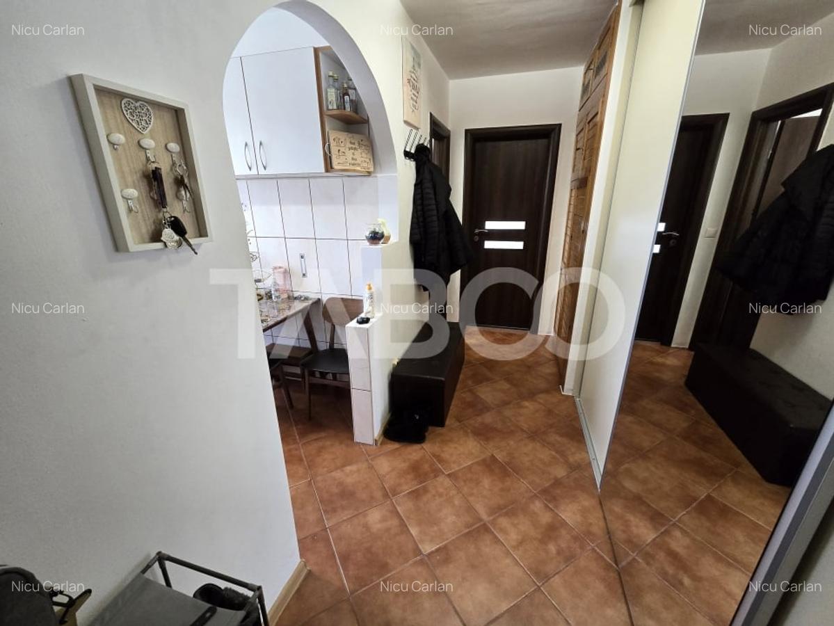Apartament 2 camere de vanzare mobilat cu balcon in Terezian Sibiu - 12