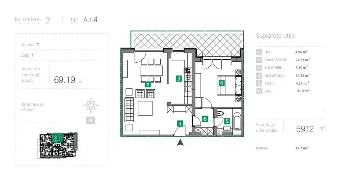 Apartament Lux 2 Camere Sisesti I Vedere Lac I Metrou - 5