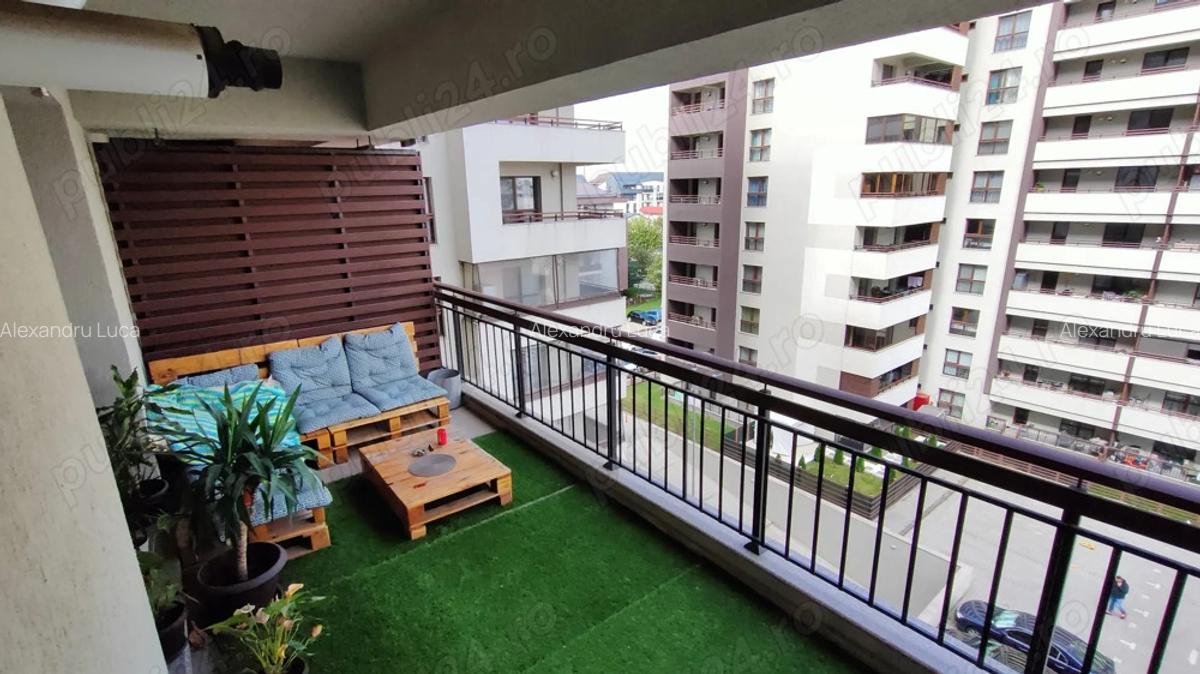 Apartament 2 camere, 49 mp + terasa 15 mp, parcare subterana Bragadiru, str. Cristalului - 7