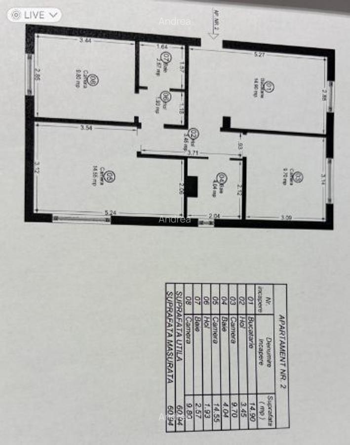 Apartament 3 camere, parter, zona Lipovei - 10