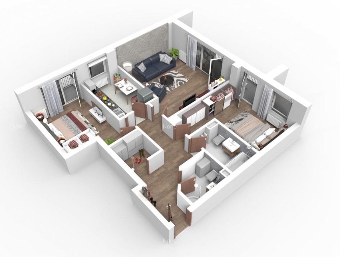 Apartament cu 3 camere decomandat în Triaj - 2