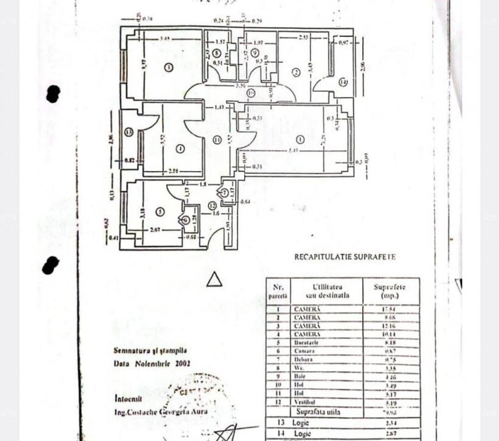 Cranga?i Ceahlaul, 3 camere modificat din 4, centrala proprie - 3