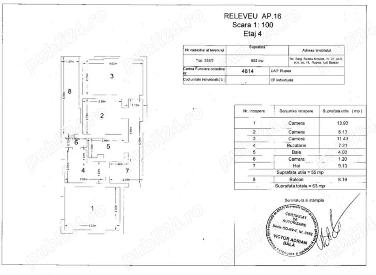 Vand apartament 3 Camere Rupea - 1