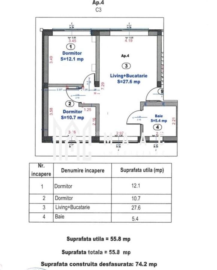 Apartament la vilă I Decomandat 3 Camere I 2 Parcari - 6