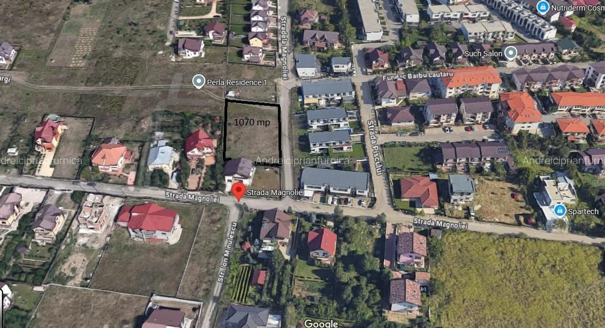 Valea Lupului TEREN 1070mp intravilan cu toate utilitatule pozitie excelenta - 1