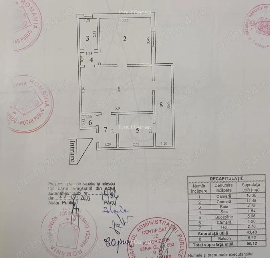 De vanzare apartament cu 2 camere semi. in ?iglina II, etaj 2 4 - 1