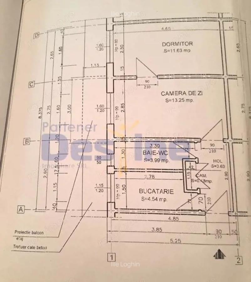 ALEXANDRU CEL BUN, Apartament 2 camere nedecomandat, 50 mp, 72.900 euro - 1