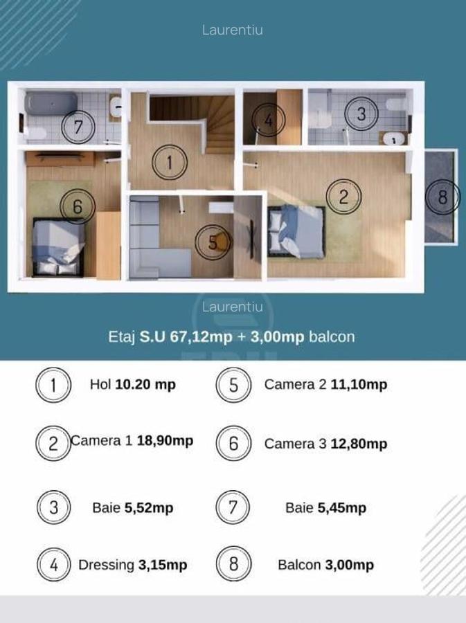 Casa duplex, 4 camere, zona Catanelor - 3