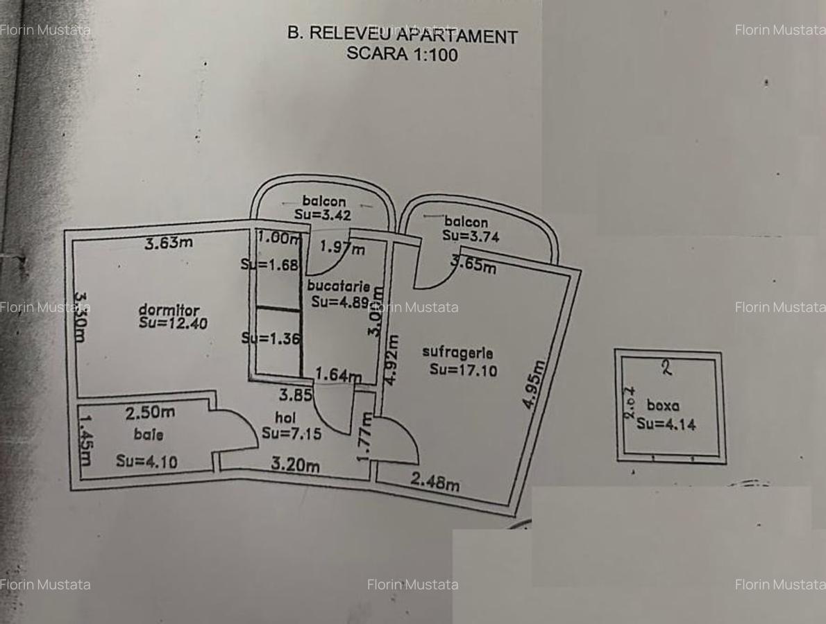 Apartament 2 camere La Cheie, Dorobantilor, etaj 3 in bloc cu lift. - 10