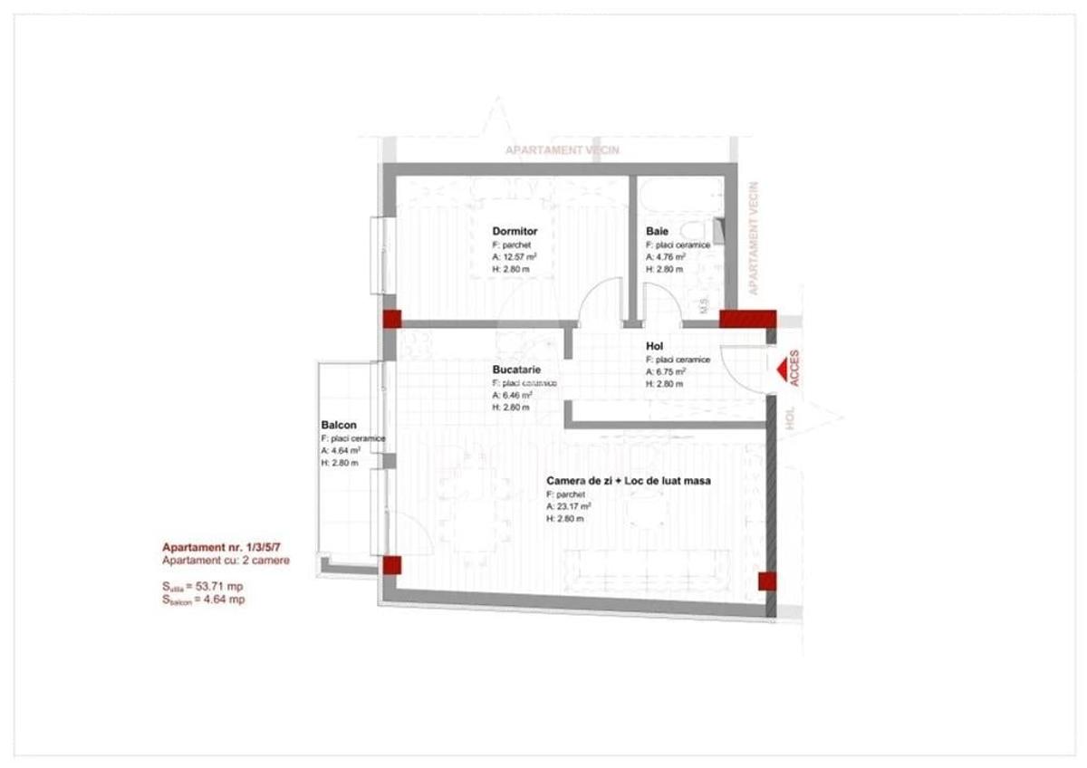 Apartament 2 camere în zona EXPOTRANSILVANIA - 1