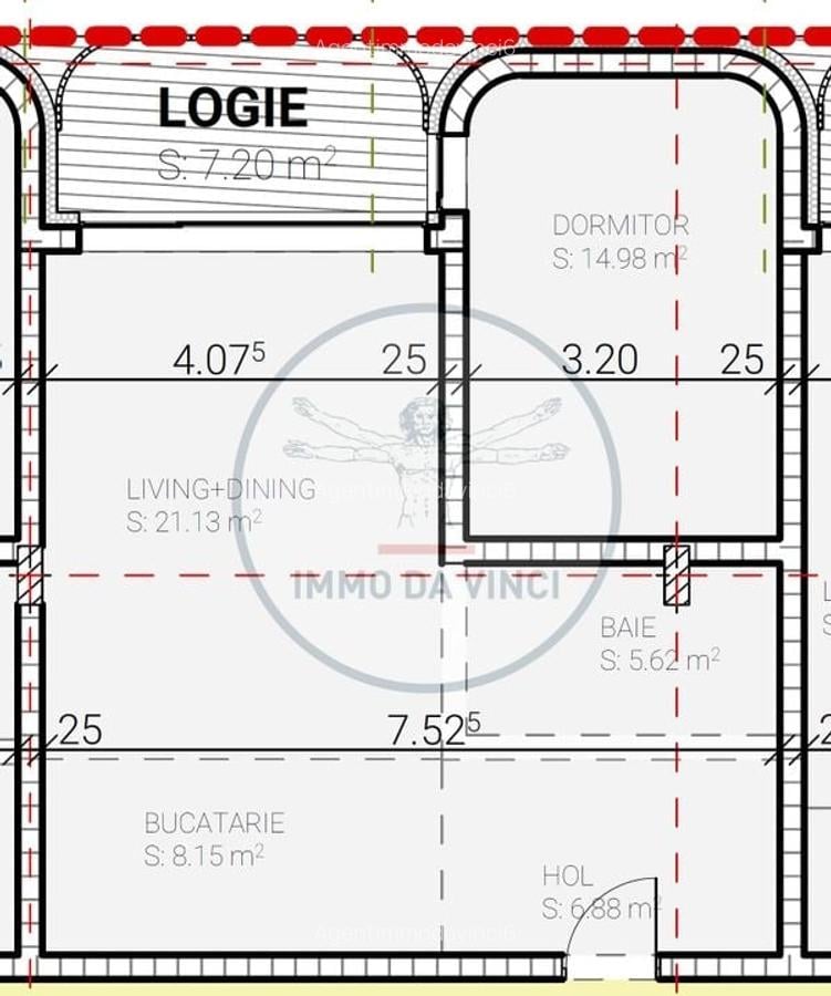 Apartament de vanzare 2 camere 57mp 2550 EUR-MP - 13