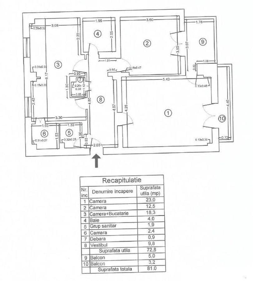Apartament cu 3 camere Ultracentral - Natiunile Unite - 10
