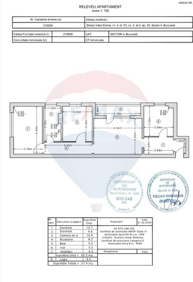 Apartament cu 3 camere de vanzare/Brancoveanu/ - 18
