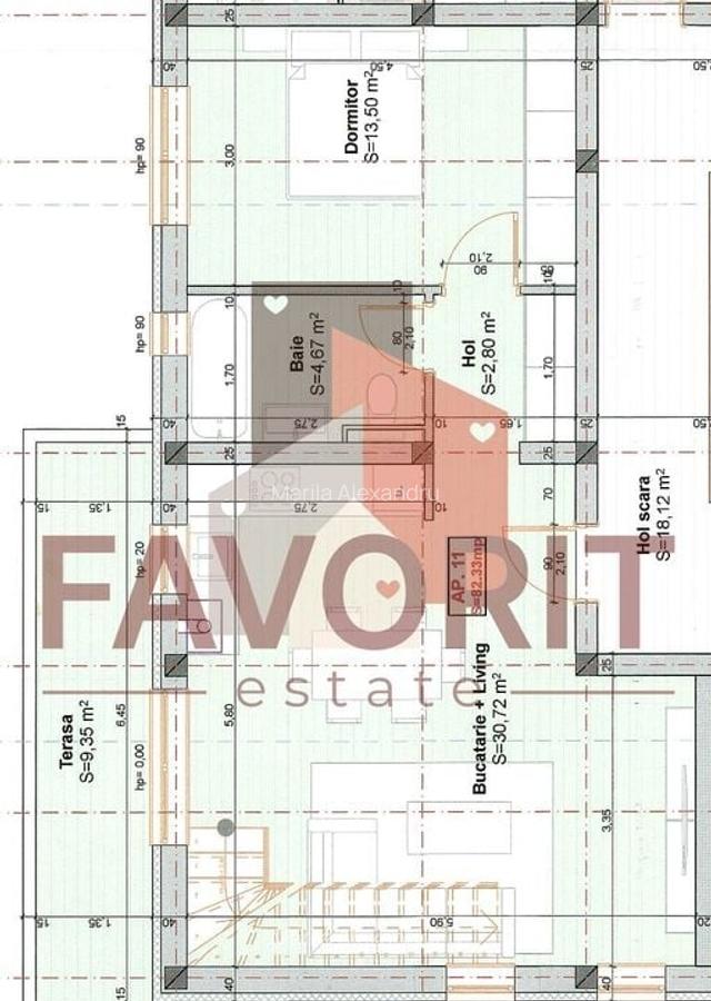Apartament pe 2 nivele. Aproape de LIDL. Disponibil imediat - 17