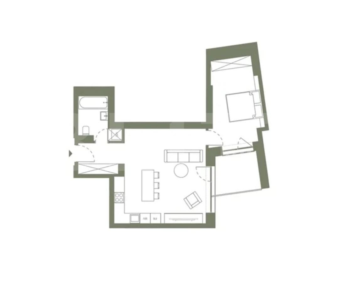 Apartament 2 Camere, Finisat, 52 mp, Bloc Premium, ERA By Hexagon - 3