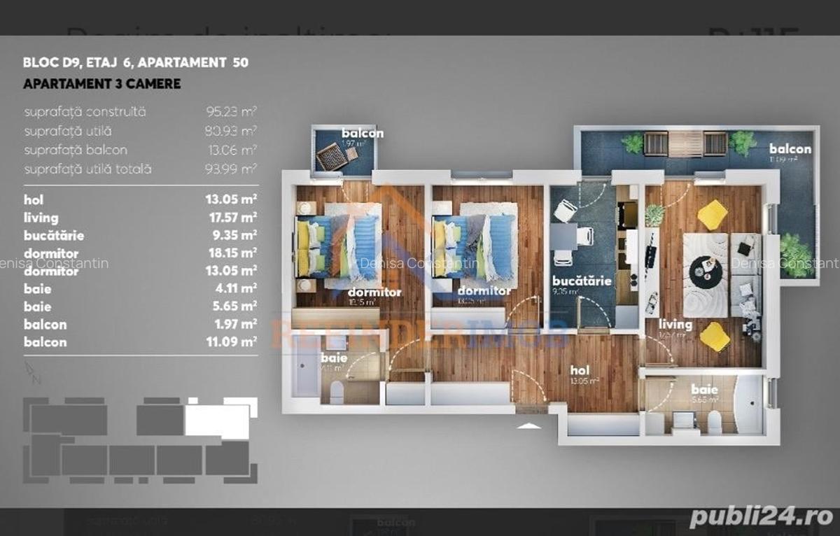 Vanzare apartament 3 camere, zona Berceni- Metalurgiei - 12