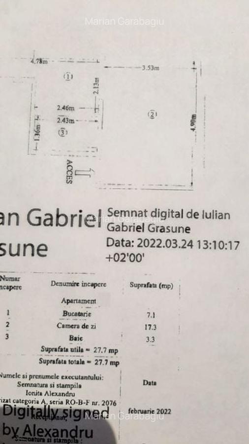 De  vanzare Garsoniera Bragadiru, STRADA  TOPAZ  27 - 10