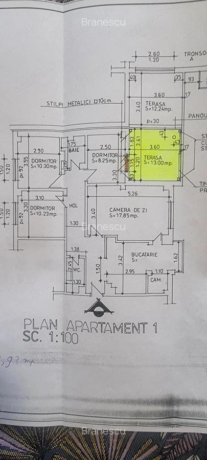 Vand apartament 4 cam. ,Topoloveni, etaj 1, ultracentral, langa Profi - 14 Vand apartament 4 cam. ,Topoloveni, etaj 1, ultracentral, langa Profi - 14