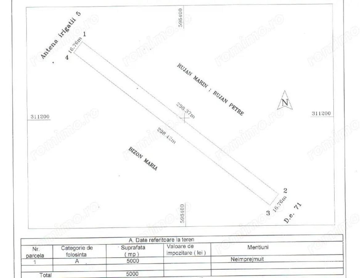 Teren Extravilan In Rate Primaverii Com. Berceni | 5000mp | #EG56E - 2