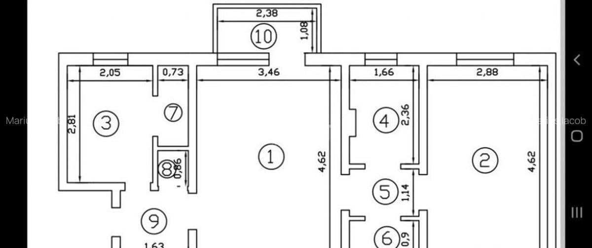 Apartament 2 camere-50mp-Podu Ros-etaj intermediar-bloc fara - 1 Apartament 2 camere-50mp-Podu Ros-etaj intermediar-bloc fara - 1