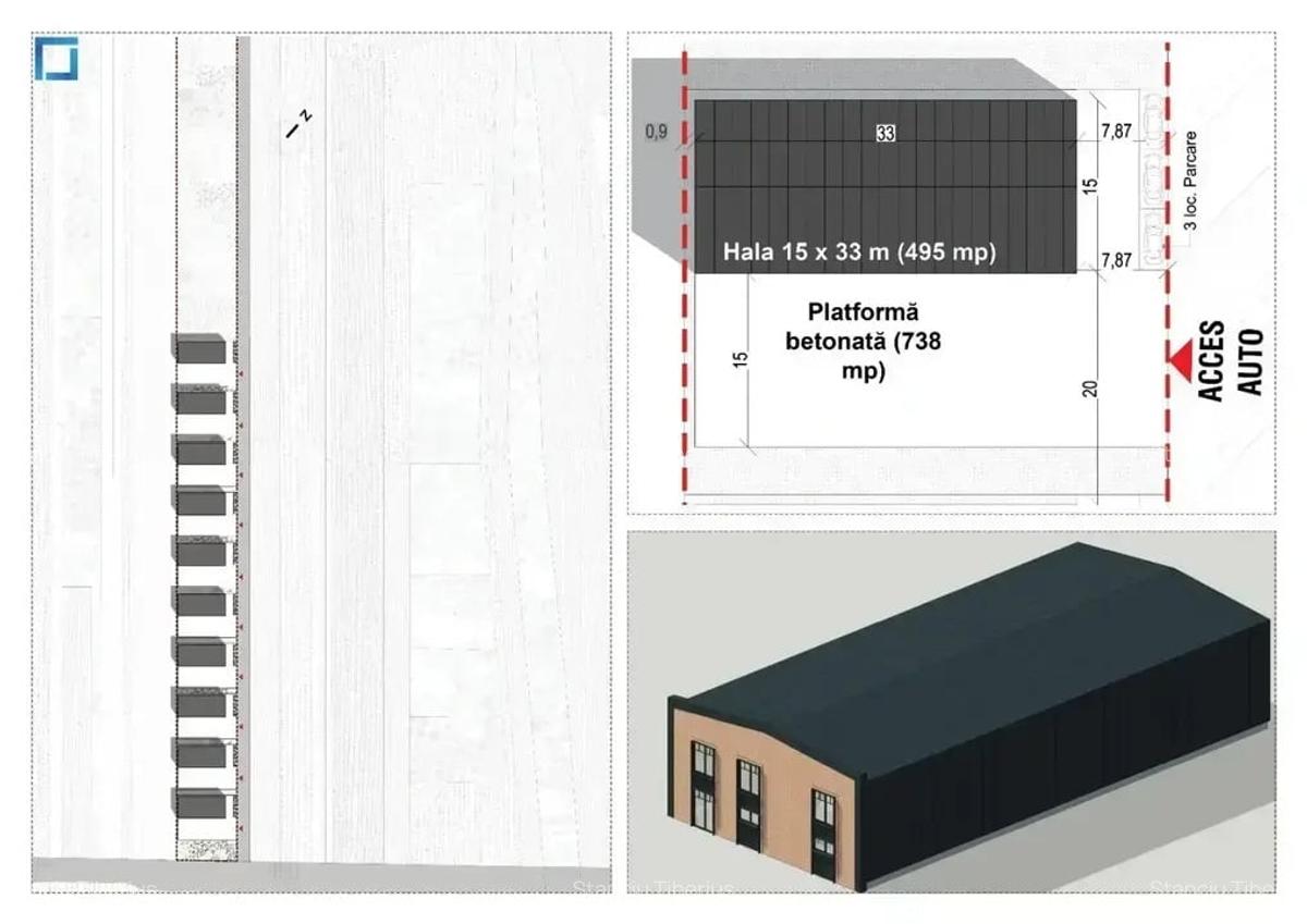 Hala Industrială Nouă 590 mp - Soluția Perfectă pentru Afacerea ta - 3