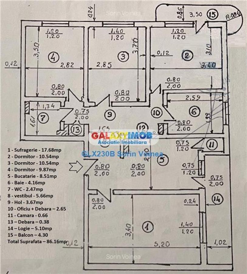 Apartament 4 camere Rahova Sebastian | decomandat | la cheie | renovat - 16