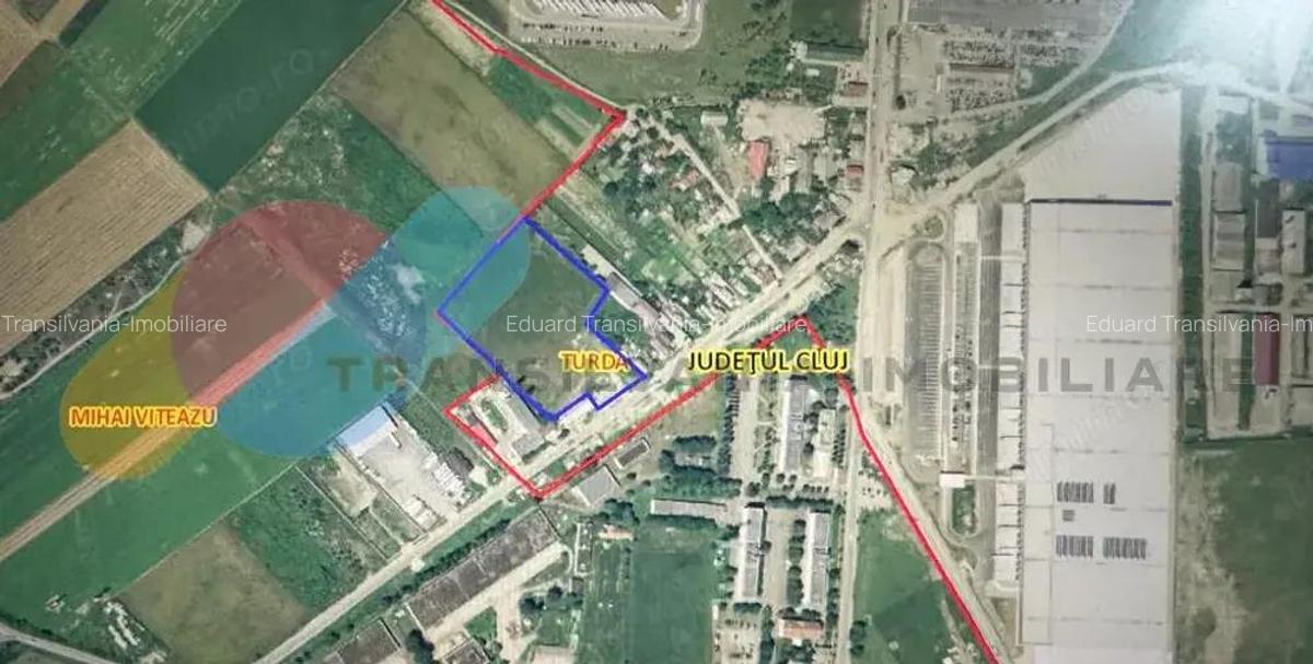Teren intravilan 17.051 mp, Turda cu acces facil la autostrada - 1