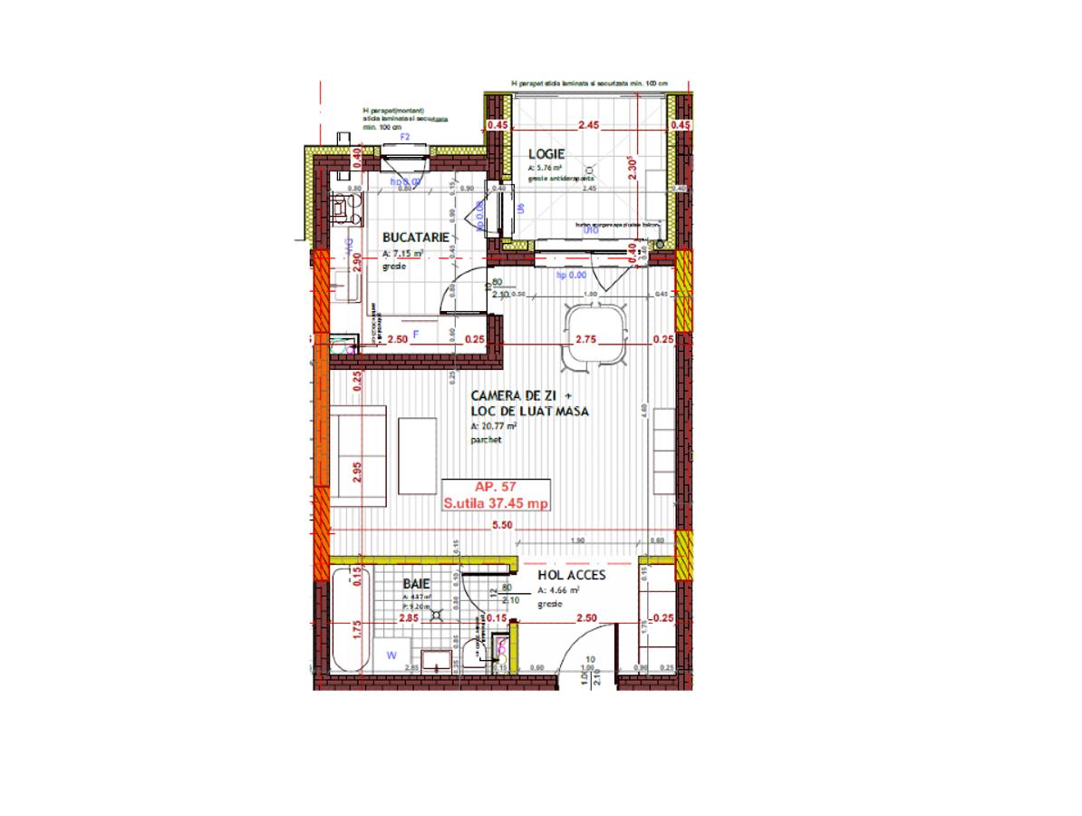 Apartamente 1 camera str. Tineretului Floresti - 3