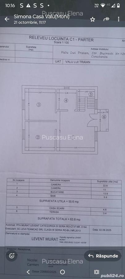 Valu lui Traian - casa P+M - 1