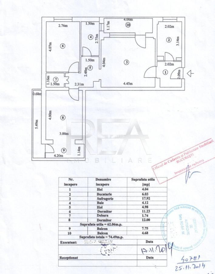 Apartament 3 Camere , Bloc dupa cutremur , Etajul 7/10 - 11