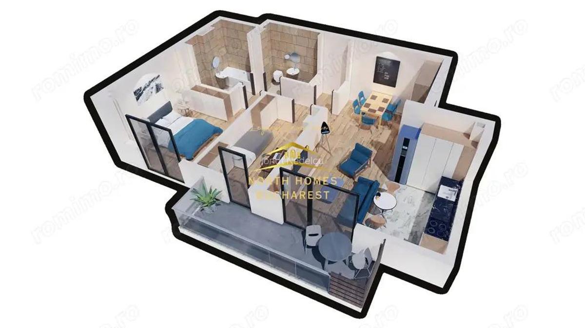0% COMISION - 3 camere de vanzare Straulesti - 14