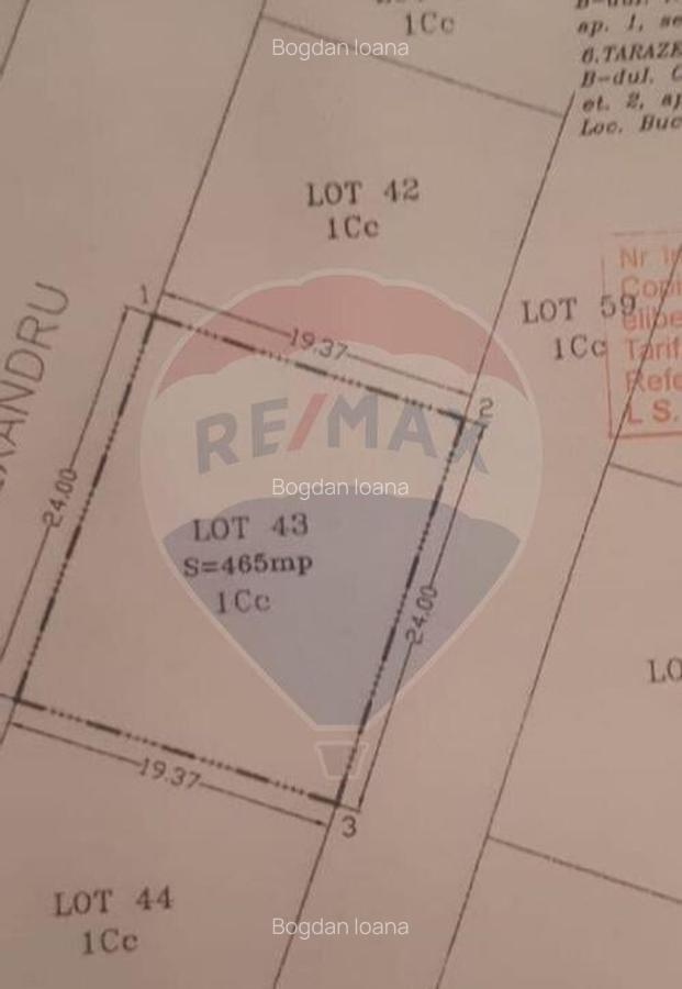 Teren 465mp Tunari / Strada 1 Decembrie - 2
