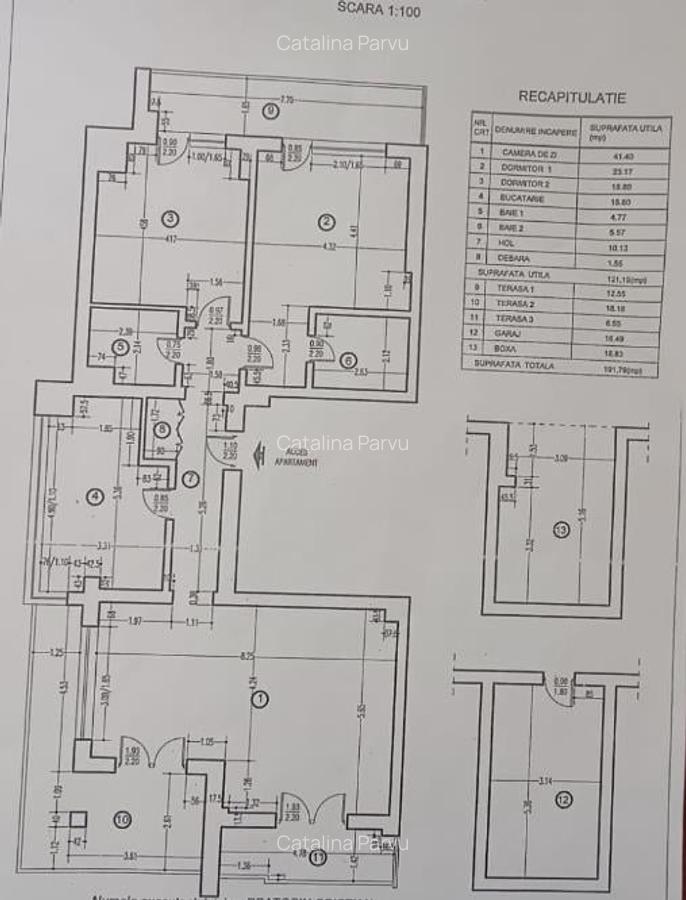 Apartament 3 camere 192mp | 3 terase | centrala proprie | garaj | boxa | Doroban - 14