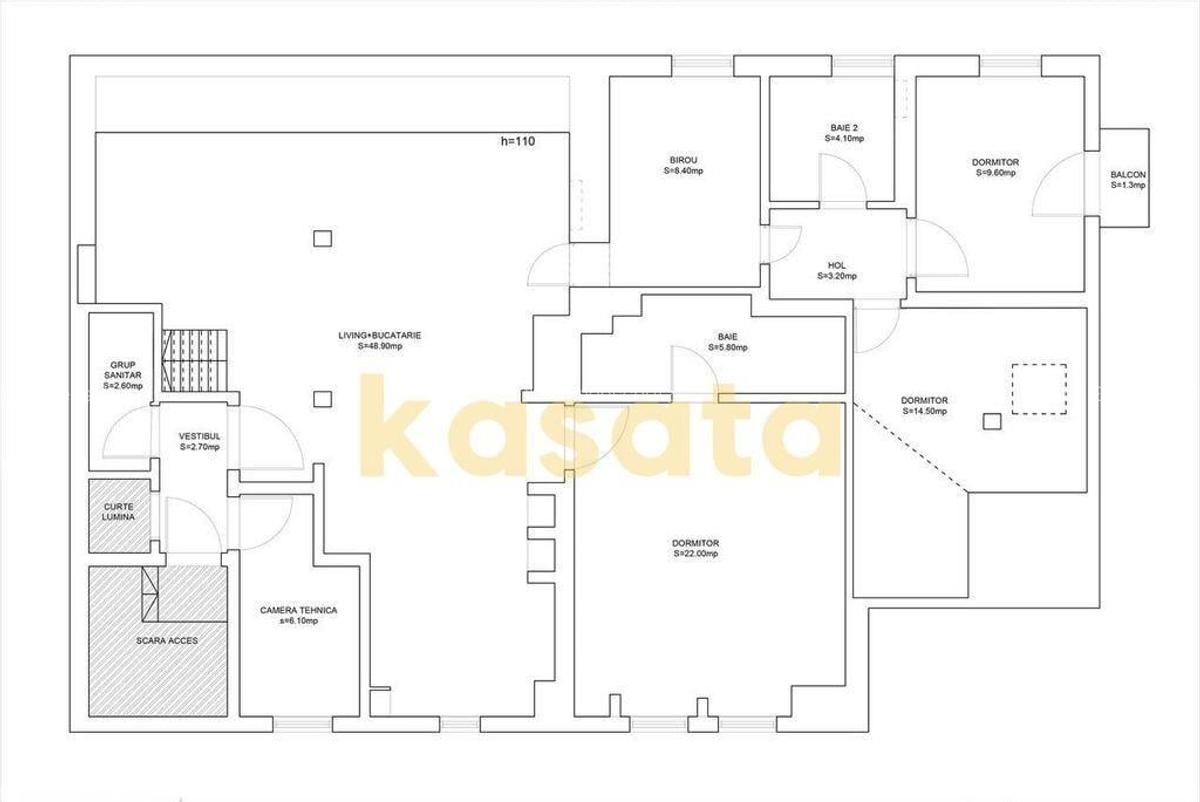 Loft spa?ios 5 camere in Floreasca | 168 mp - 10