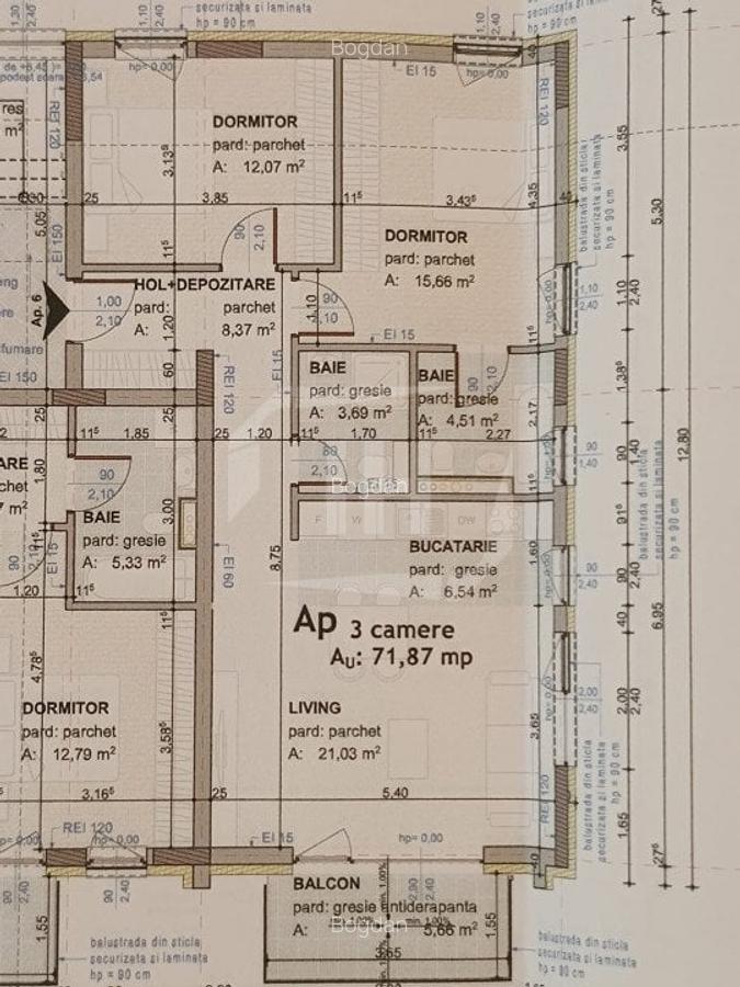 Apartament 3 camere in bloc premium, zona Dorobantilor - 4