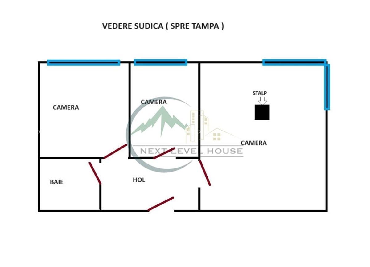 Apartament cu 3 camere Centrul Civic - Spatiu birou sau rezidential - 7