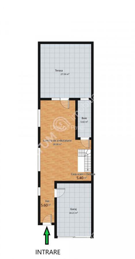 Casa intabulata cu 4 camere 3 bai si teren de 301 mp zona Ar - 16