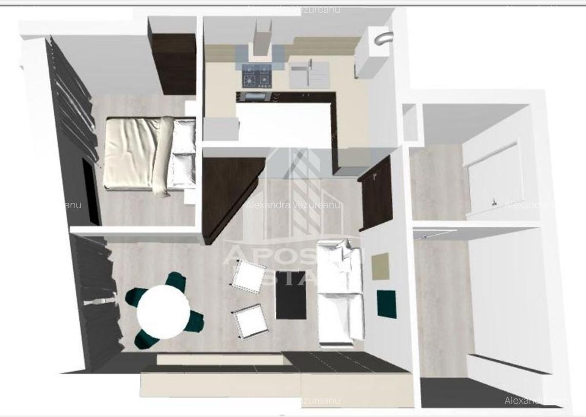 Apartament cu o camera,bloc nou,etaj intermediar, zona Soarelui - 1 Apartament cu o camera,bloc nou,etaj intermediar, zona Soarelui - 1