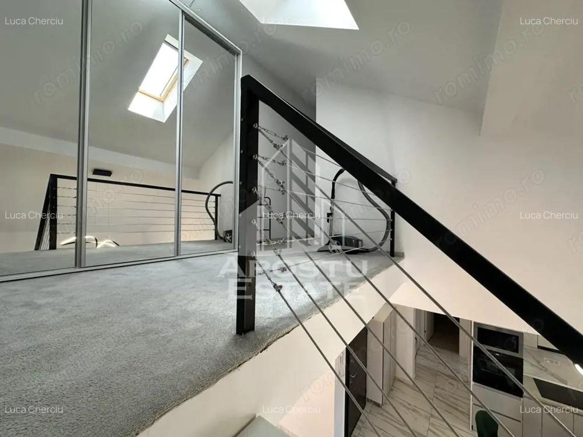 Penthouse cu 3 camere si 2 bai complet mobilat si utilat in Giroc. - 13