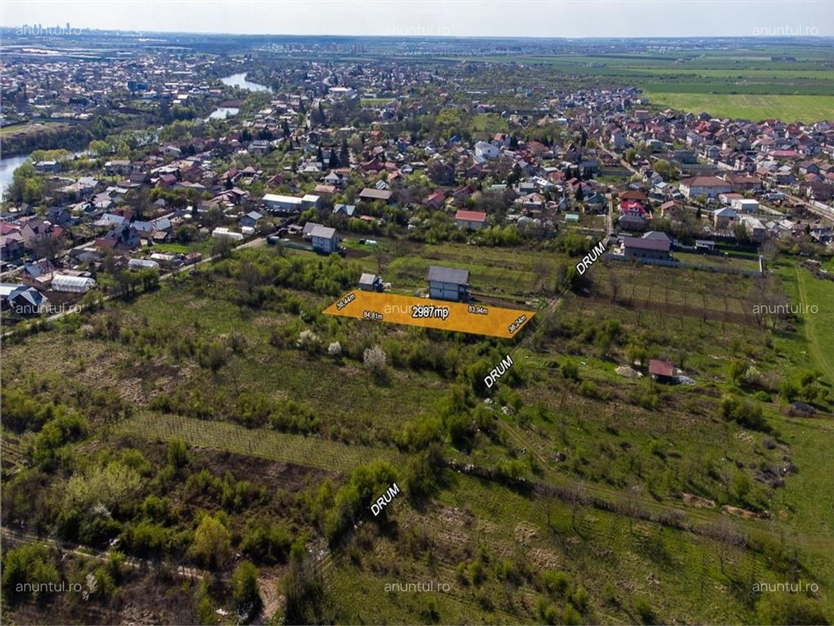 Stefanestii de Jos, Sos Stefanesti, teren 2987 mp, Stb 4 min, deschidere 36 ml - 4